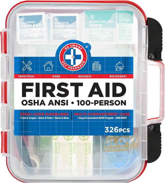 First Aid Kit Durable Hard Case For Office Home Car