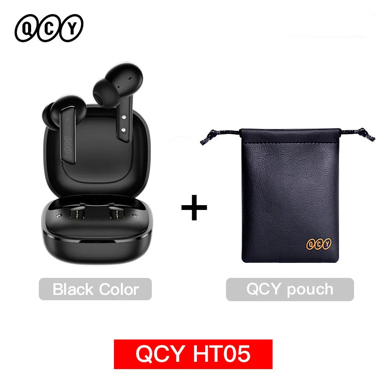 QCY HT05 ANC Wireless Earbuds With 40dB Noise Cancellation Bluetooth 5.2