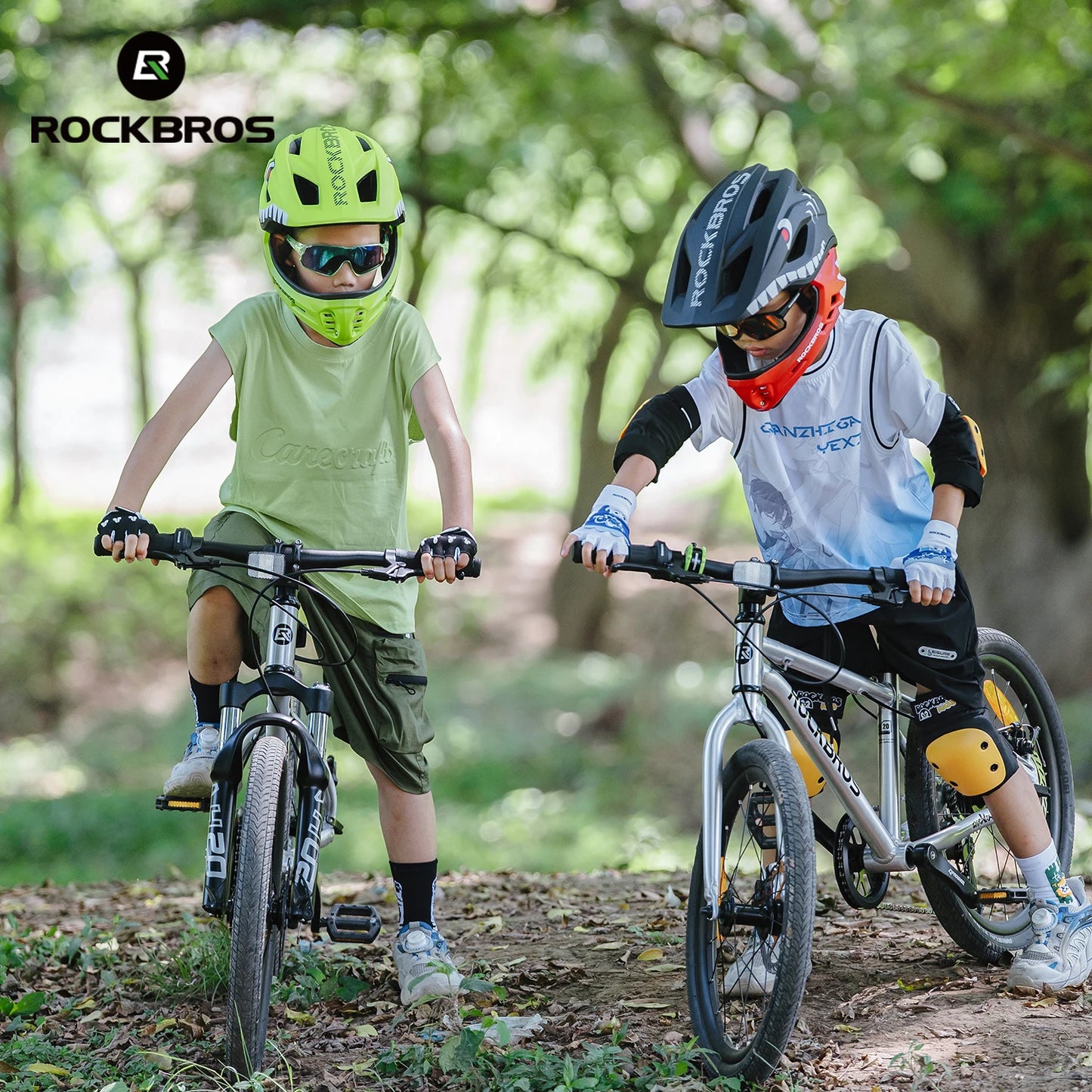 ROCKBROS Child Cycling Helmet With Detachable Full Face Shield
