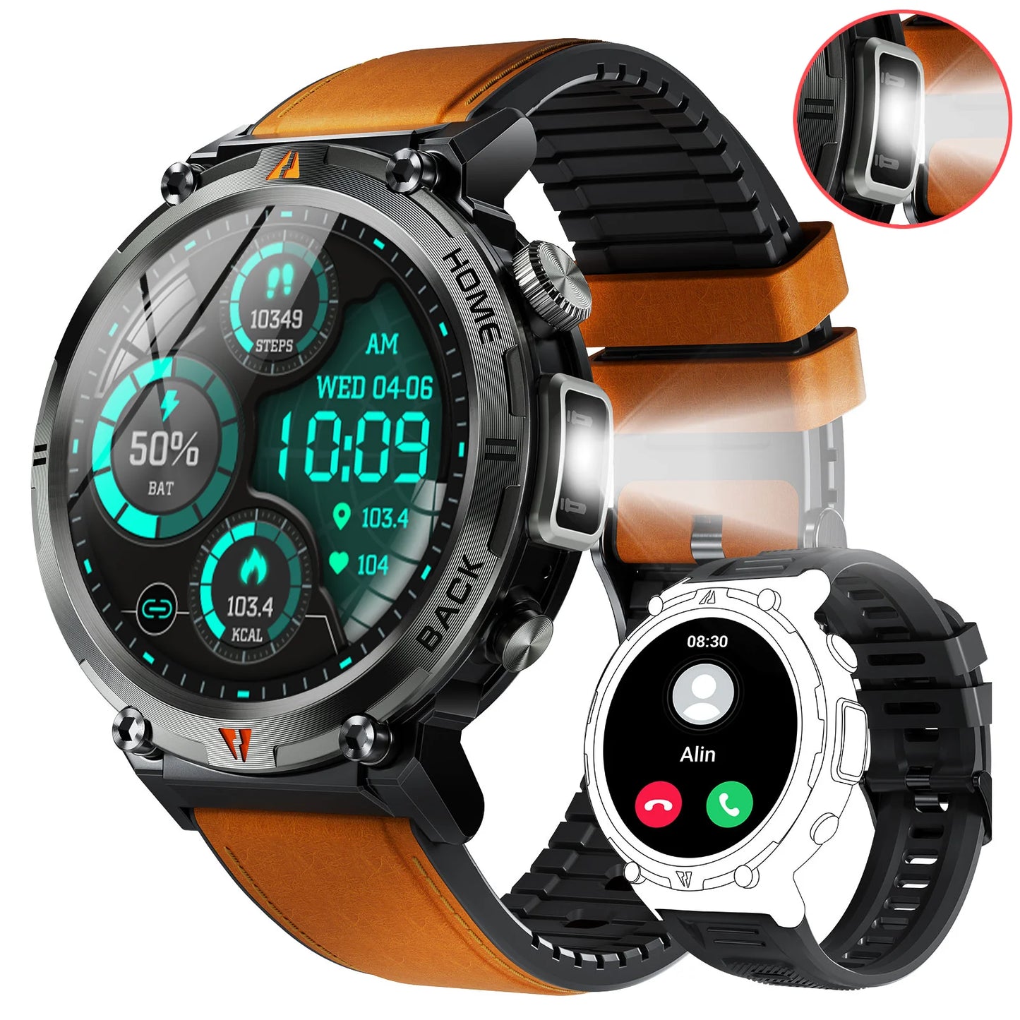 EIGIIS KE3 Smartwatch for Men With Heart Rate Monitor
