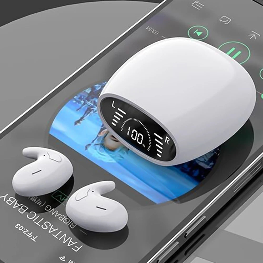 SK Ultra-thin Sleep Headphones Wireless Bluetooth Earbuds