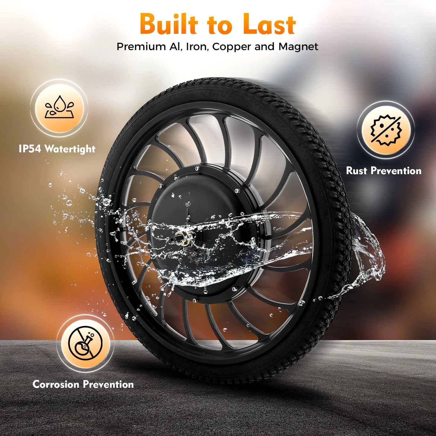 1000W 48V Electric Bicycle Motor Wheel