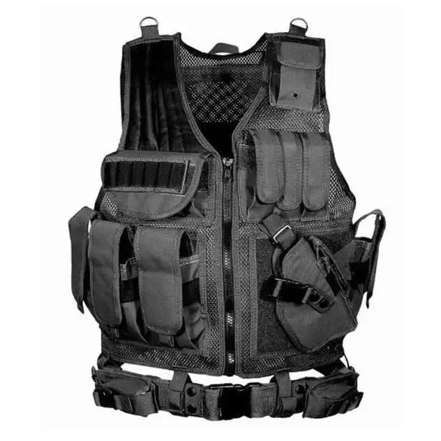 Tactical Molle Vest Adjustable Combat Body Armor Gear
