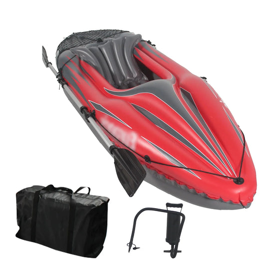 HHSJZWCY Inflatable One Person Kayak Fishing Boat Pro
