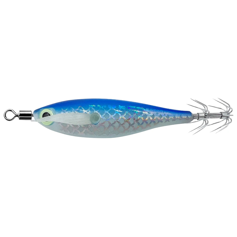 Glow In The Dark Squid Fishing Lure With Dimensional Eyes