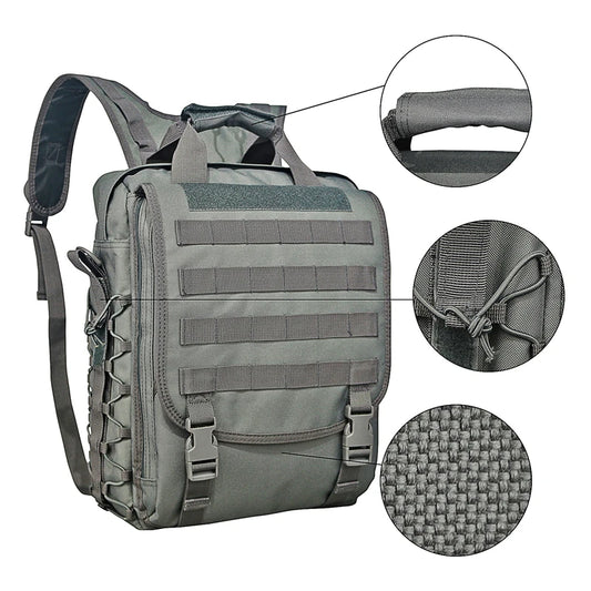 LQARMY Molle Laptop Bag Tactical Messenger Backpack For Outdoor Use
