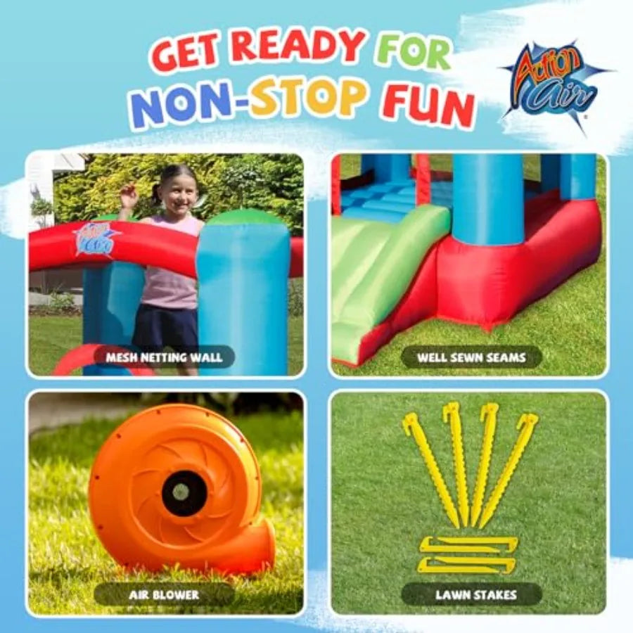 Toddler Inflatable Bounce House With Blower And Slide
