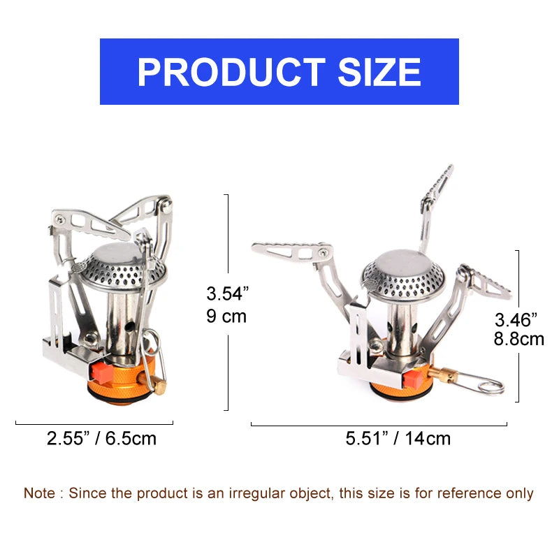 Widesea Camping Cookware Set Portable Pot Cup Knife Fork Stove