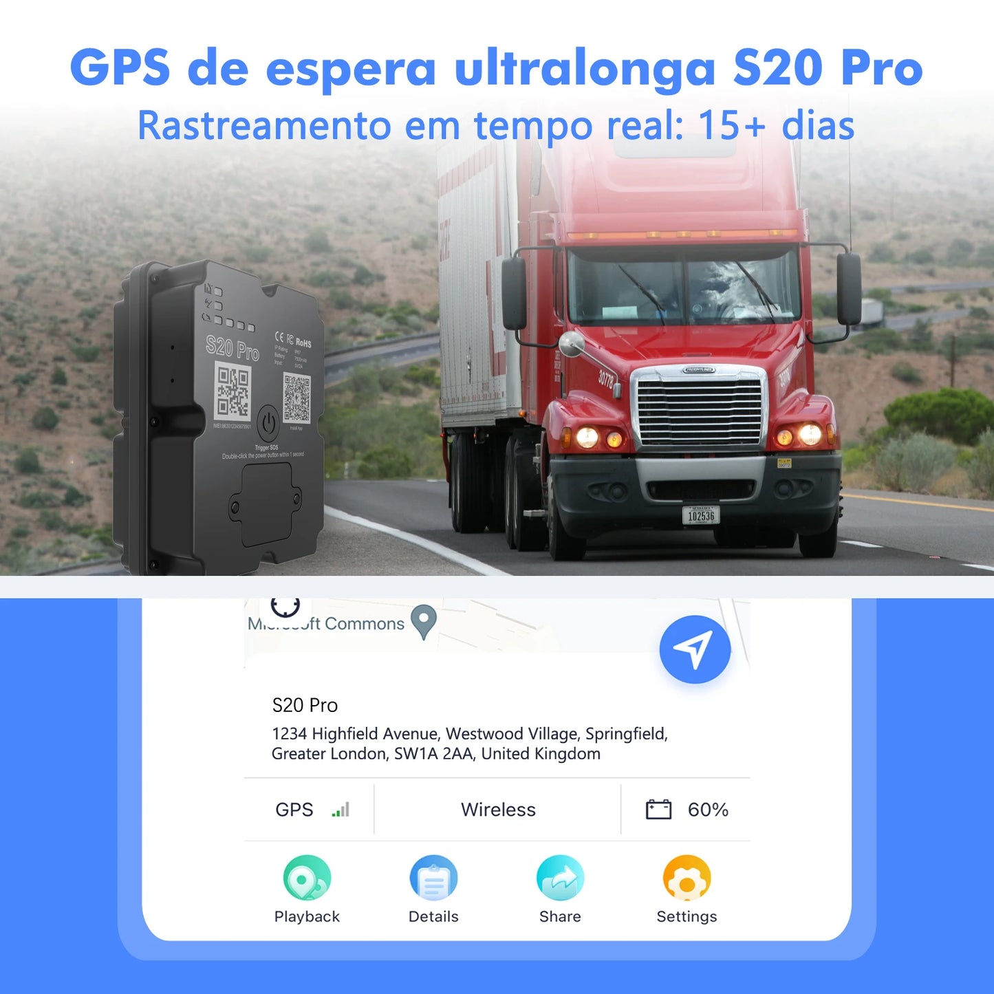 TrackerOne GPS Tracker 7500mAh Battery 4G Real Time Location Warranty