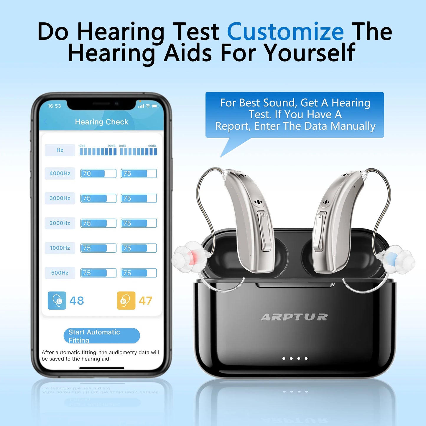 Zepau Hearing Aids Rechargeable Noise Cancelling App Control