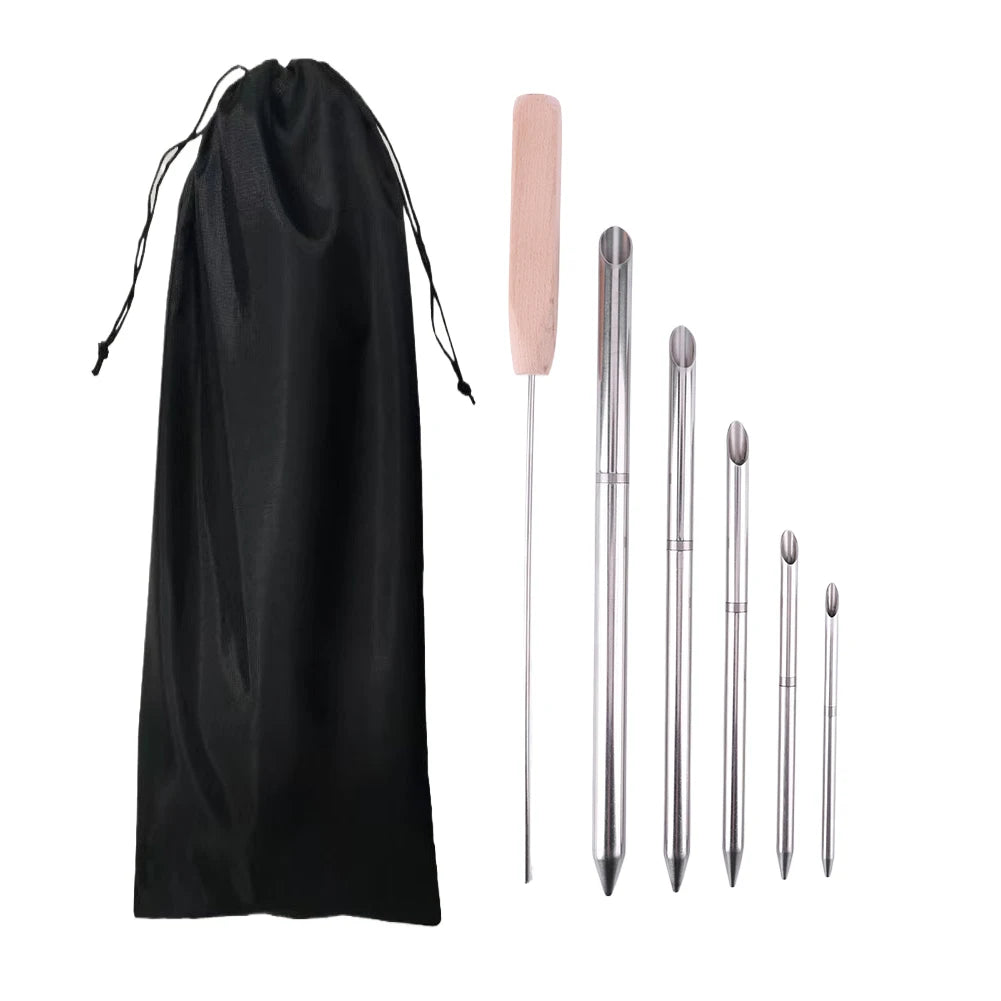 Stainless Steel Paracord Braid Needle Set With Marlinspike