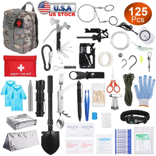125 In 1 Survival Kit With First Aid Gear