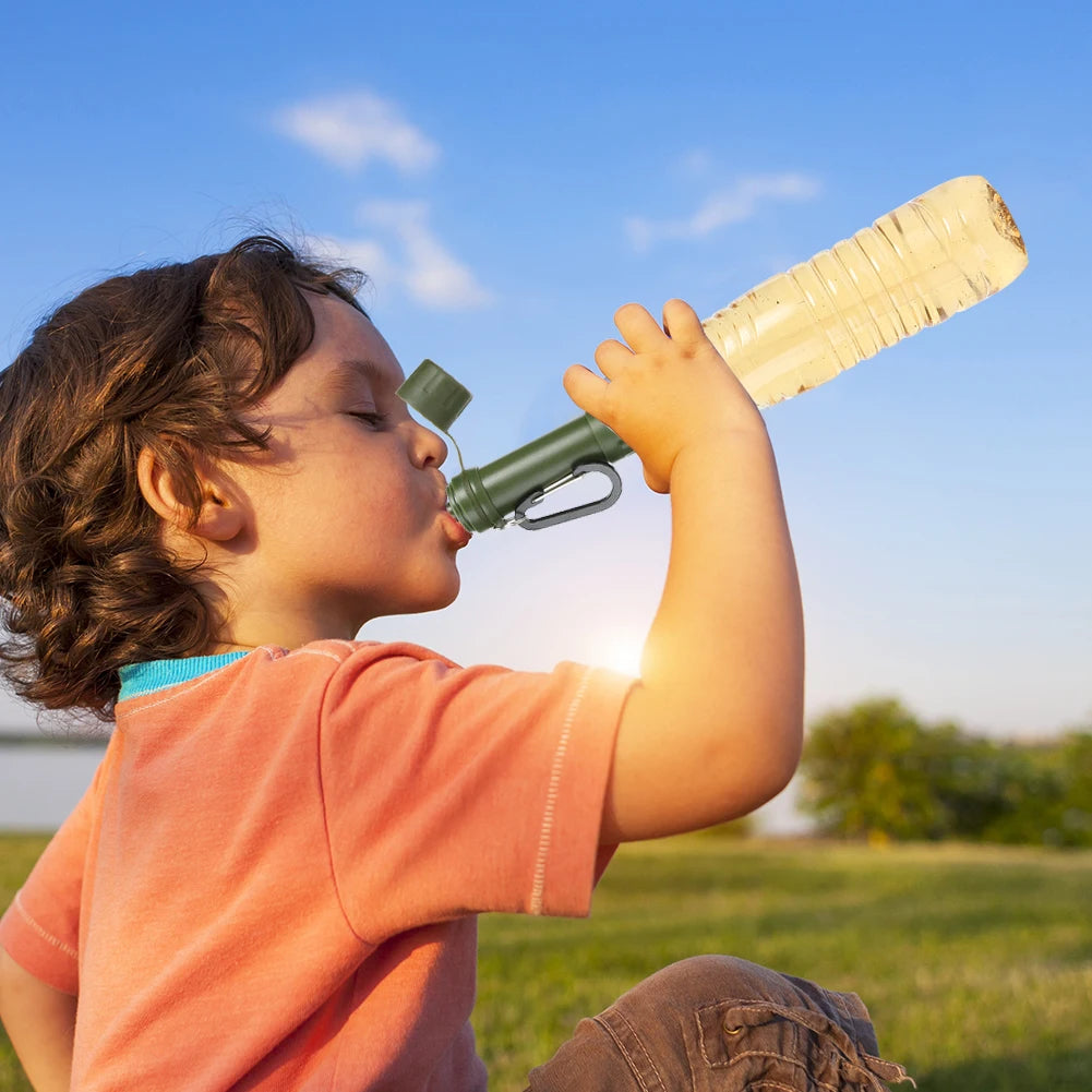 VODOOL Emergency Water Purifier Straw for Camping and Hiking