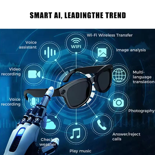 SENBONO Smart Glasses With AI Translator And 8MP Camera