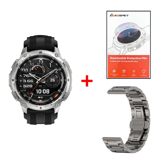 KOSPET Tank T4 Smart Watch For Men GPS 10ATM Waterproof