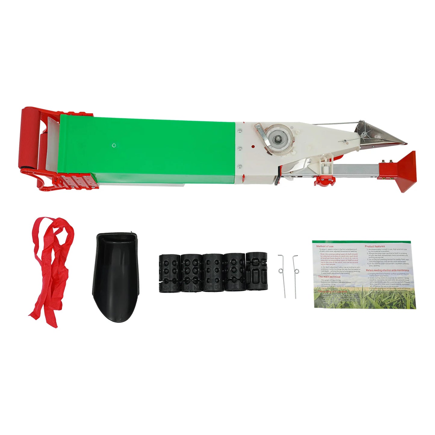 Bymaocar Manual Fertilizer Spreader Adjustable Seeder For Garden Farm