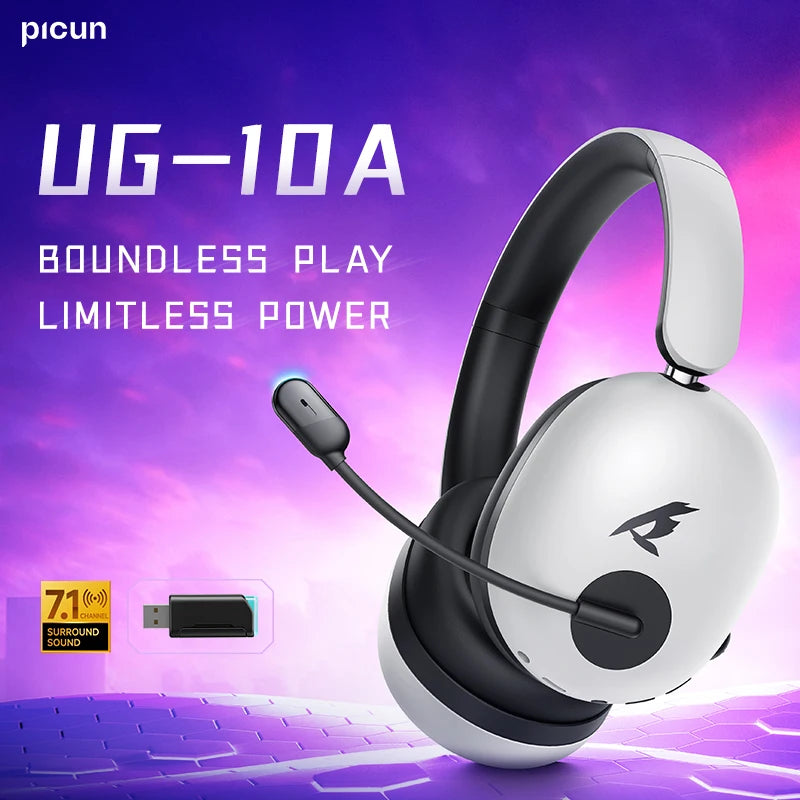 Picun UG-10A Gaming Wireless Over-Ear Headphones With Mic