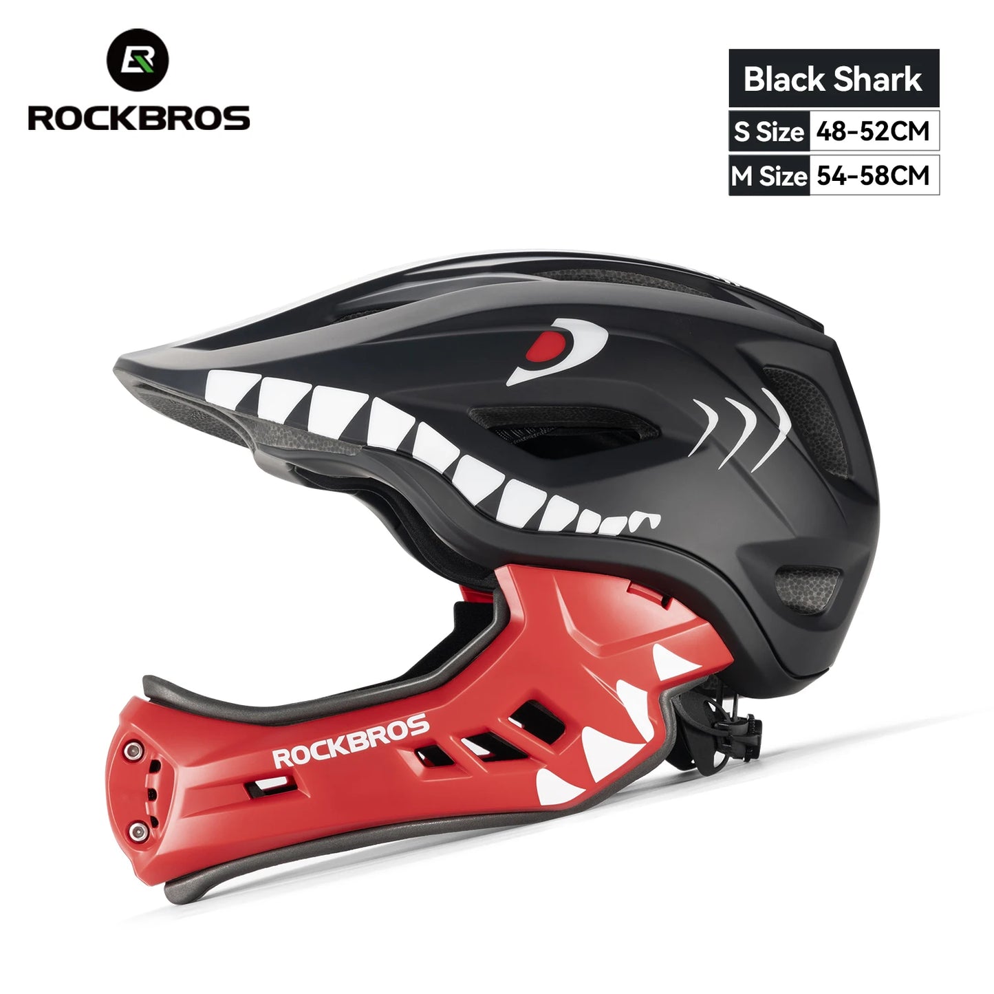 ROCKBROS Child Cycling Helmet With Detachable Full Face Shield