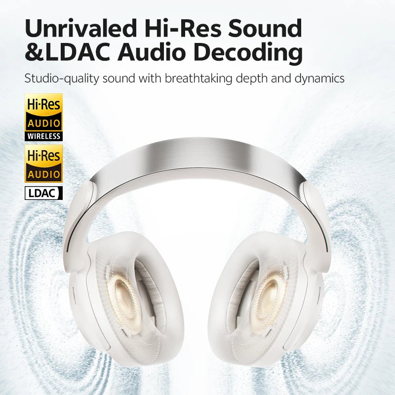 QCY H3S Wireless Over-Ear Headphones With Adaptive ANC LDAC