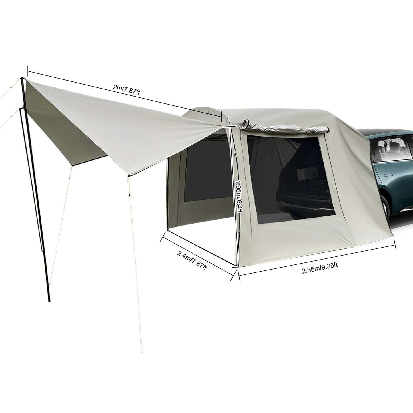 Family Camping Dome Tent Sunshade Waterproof Shelter