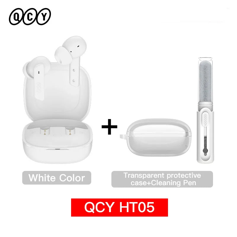 QCY HT05 ANC Wireless Earbuds With 40dB Noise Cancellation Bluetooth 5.2