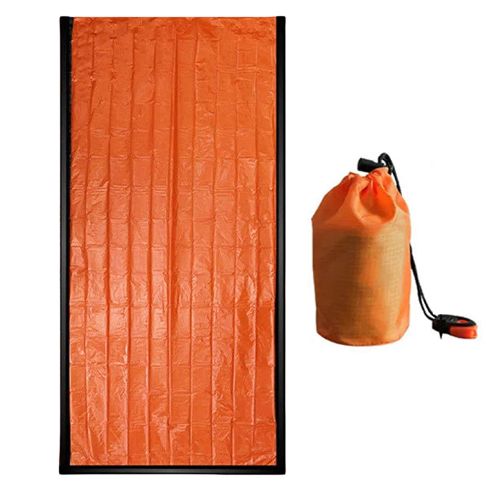 APWIKOGER Emergency Mylar Thermal Blanket Sleeping Bag for Outdoor Survival