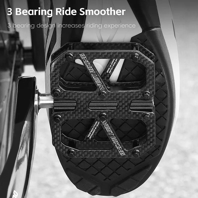 West Biking T700 Carbon 3 Bearing Pedals