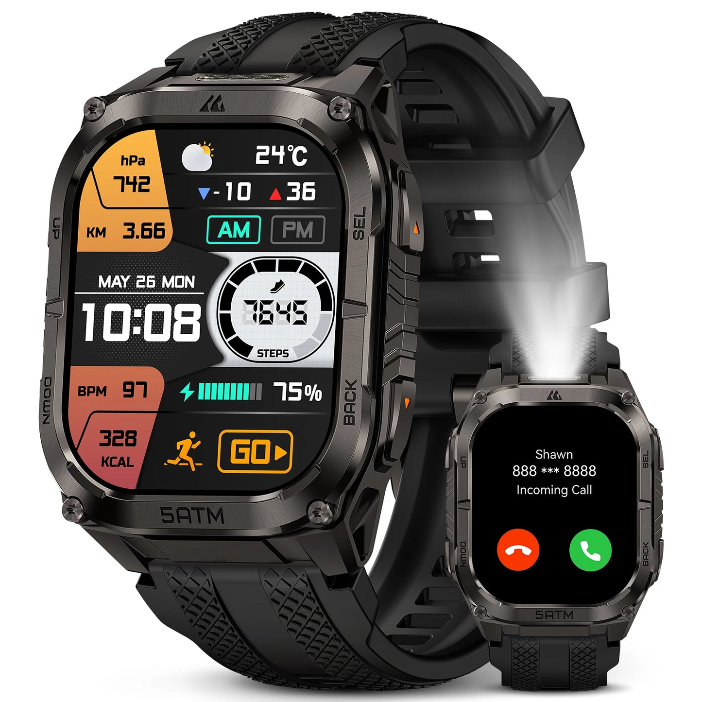 KOSPET Tank M4C GPS Smartwatch For Men Health Tracking