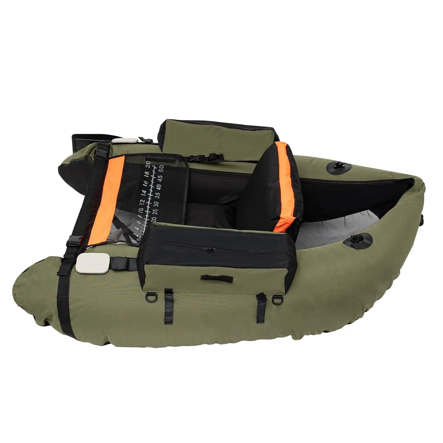 Inflatable Fishing Float Tube 286 Lb Load Capacity U-Shaped Raft