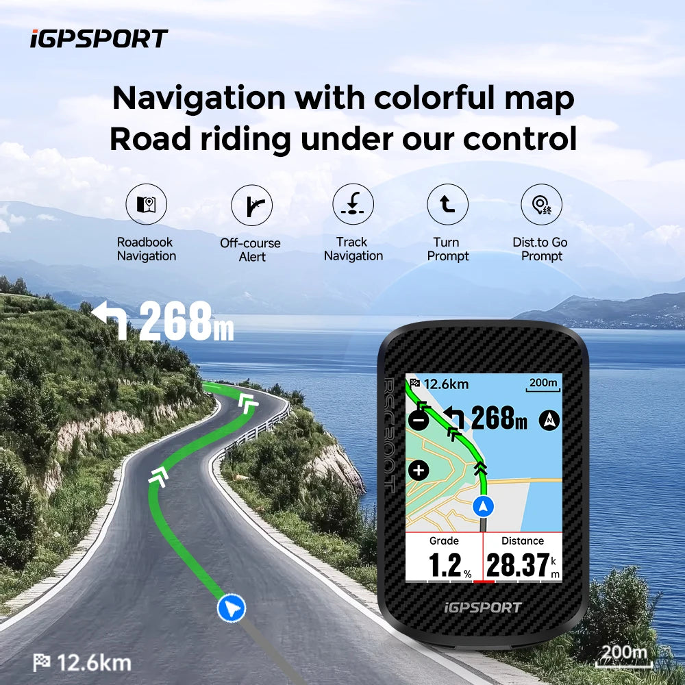 iGPSPORT BSC300T Touchscreen Bike Computer With Global Map