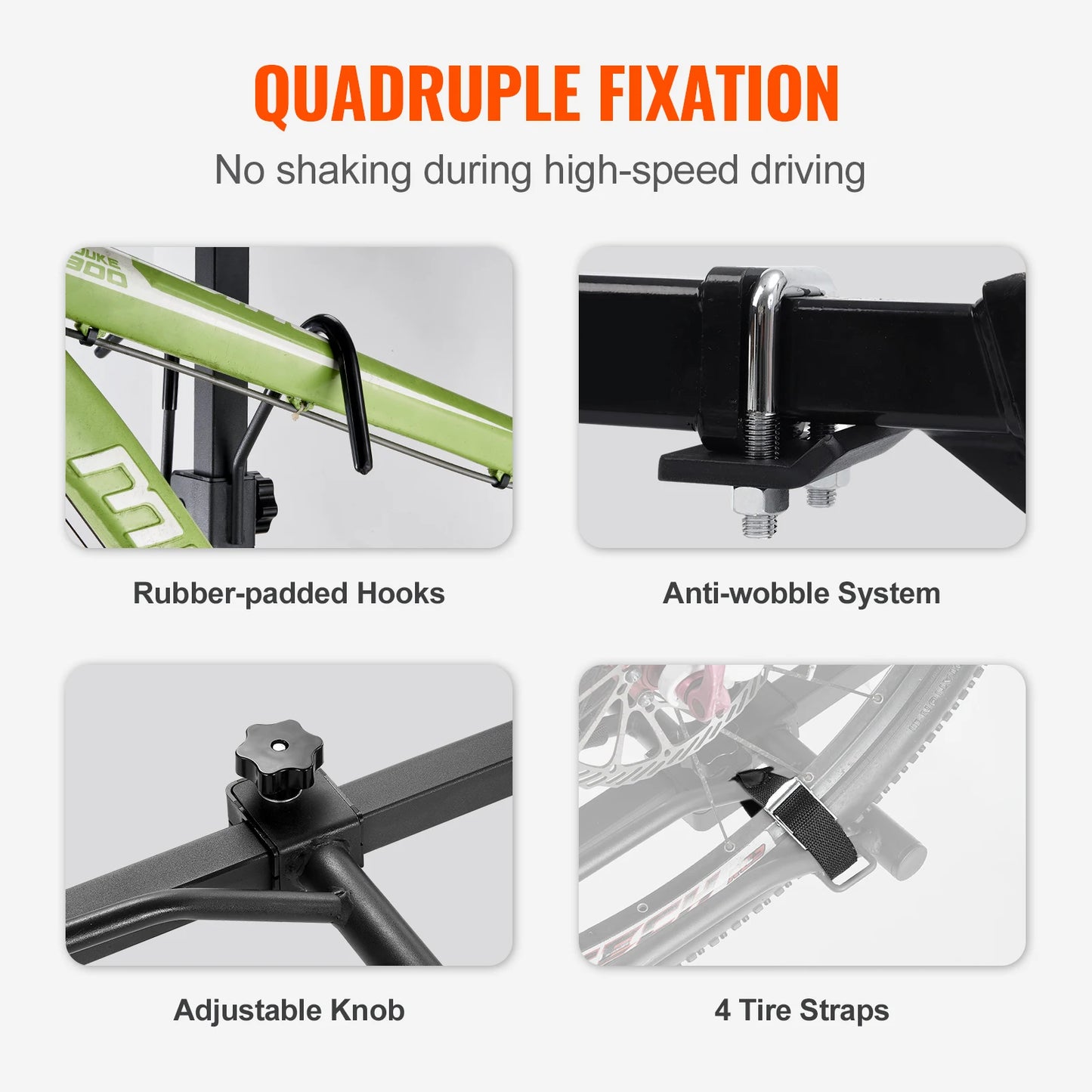 SucceBuy Hitch Mount Bike Rack For 2 Or 4 Bikes