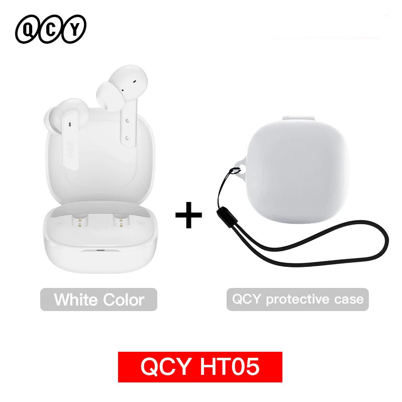 QCY HT05 ANC Wireless Earbuds With 40dB Noise Cancellation Bluetooth 5.2