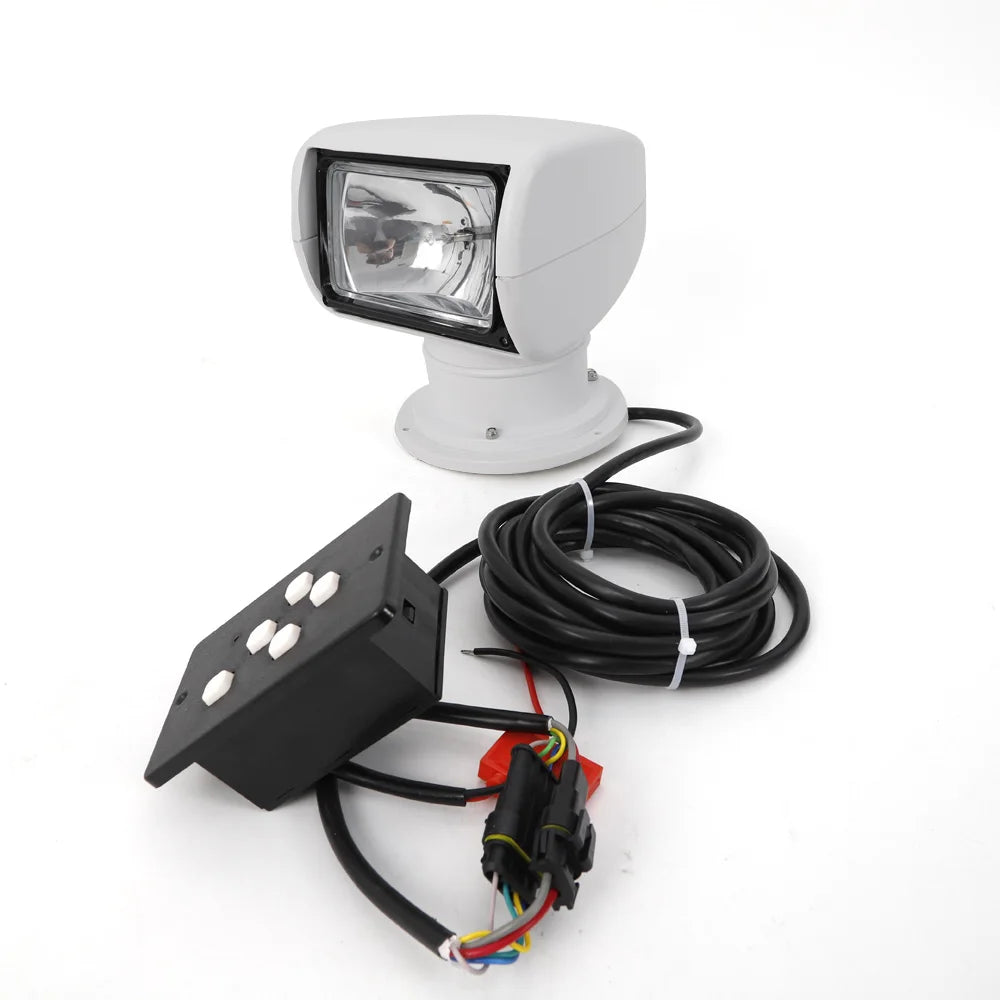 Marine 100W Remote Spotlight 12V 360 Degree Rotating Waterproof
