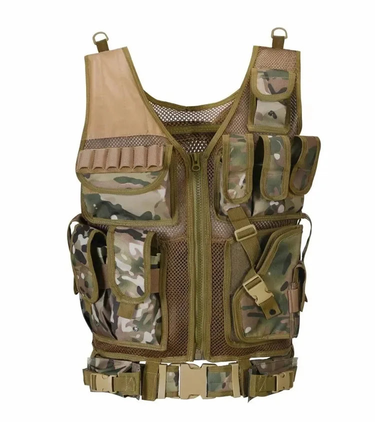 Tactical Molle Vest Adjustable Combat Body Armor Gear