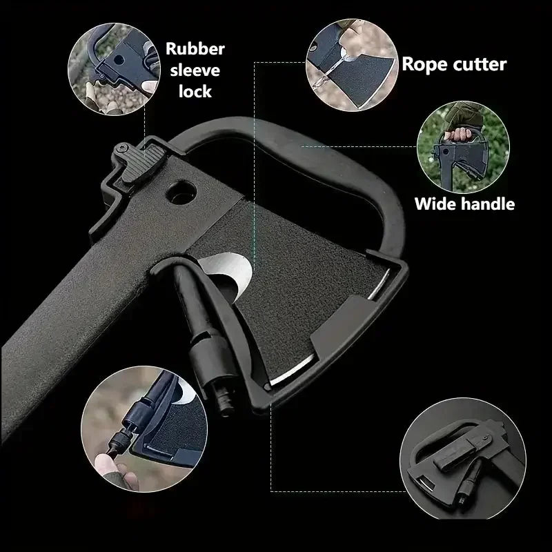 Doom Blade Camping Hatchet With Serrated Saw And Fire Starter