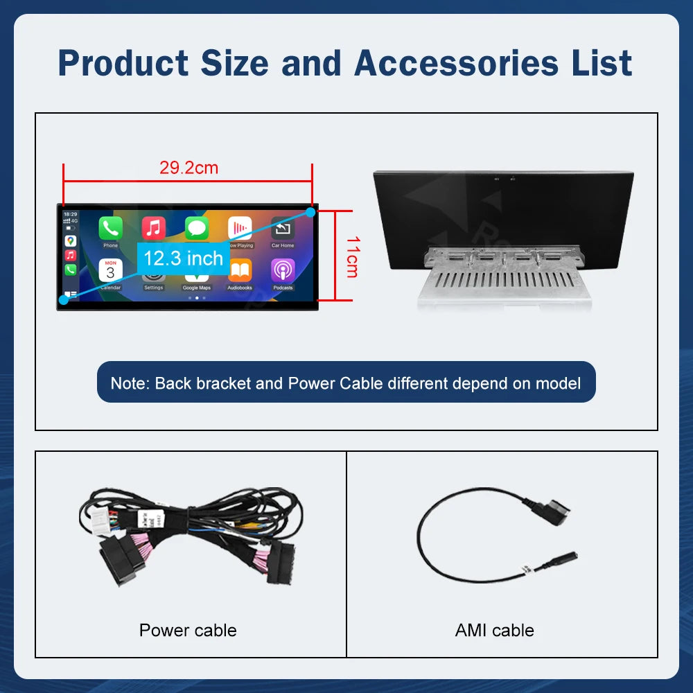 Road Top Multimedia Touch Screen Display For Audi Wireless CarPlay