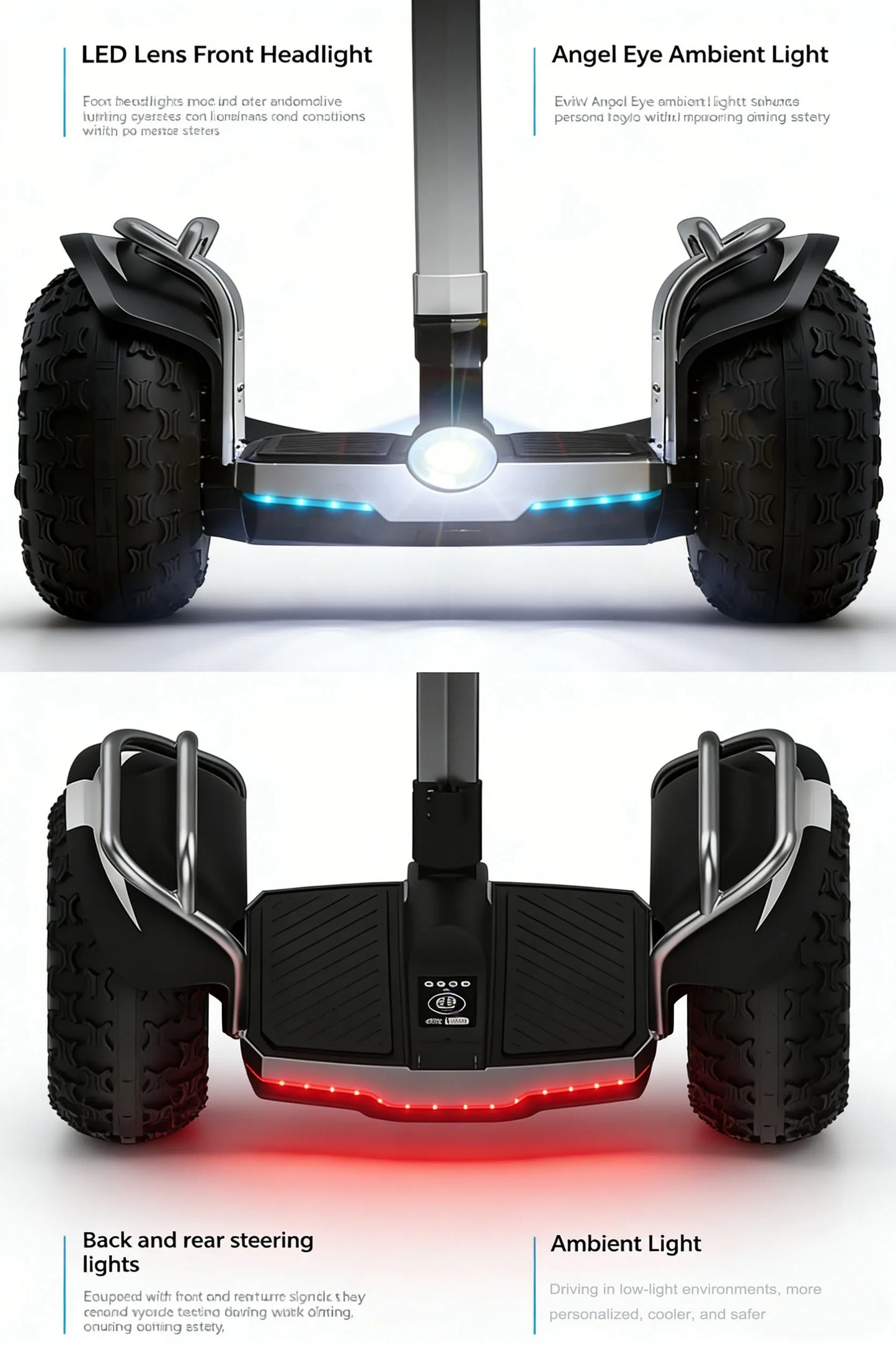 Readygo Dual Motor 1500W Offroad Hoverboard With 50 Mile Range