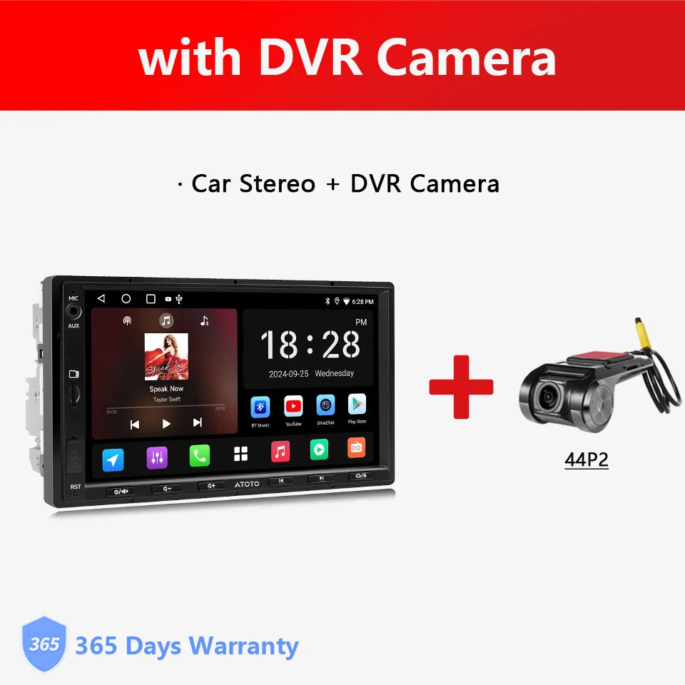 ATOTO Double Din Android Car Stereo System With CarPlay