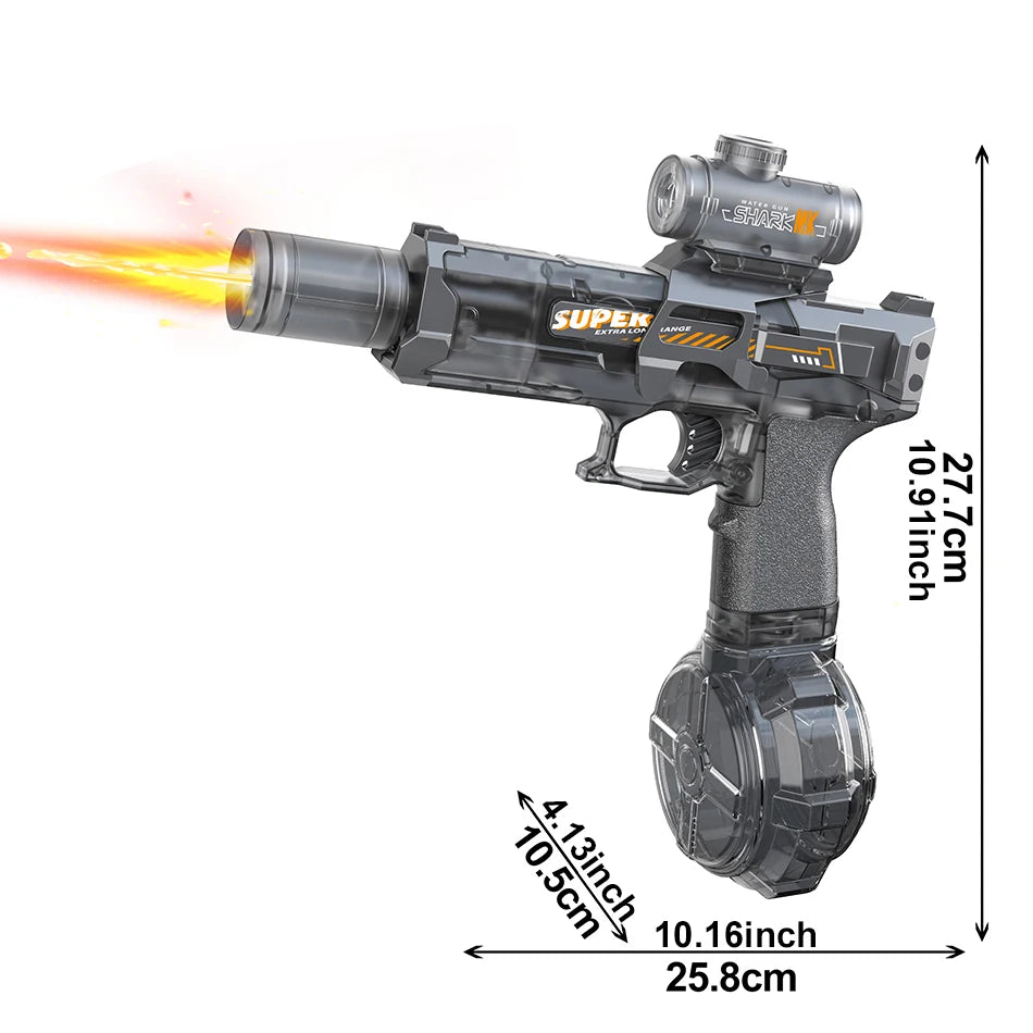 Huiqibao Toys Electric Pulse Water Gun With Flashing Sensor Light