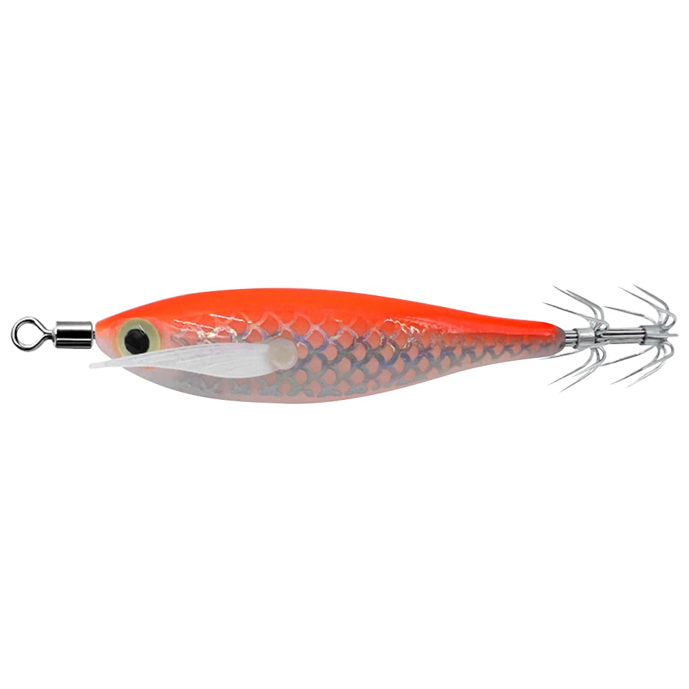 Glow In The Dark Squid Fishing Lure With Dimensional Eyes