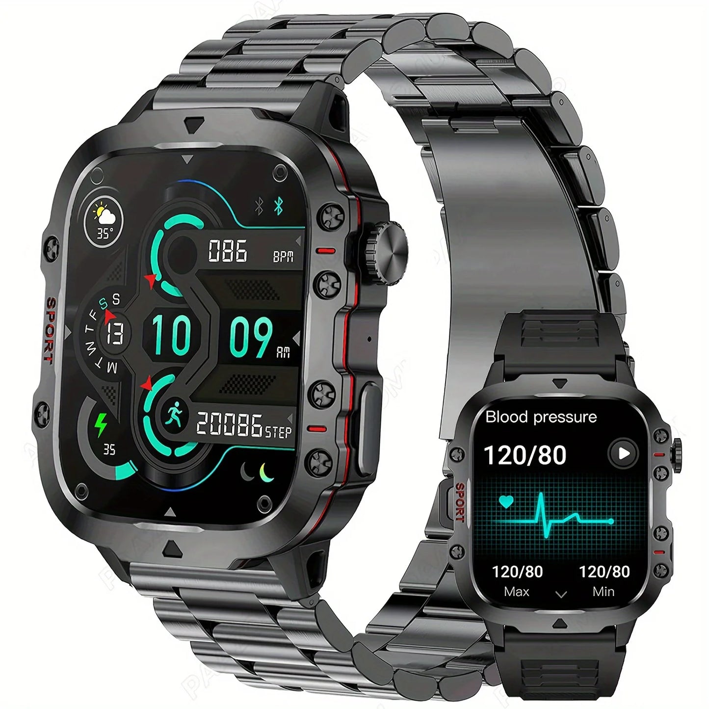 AI Voice Assistant Smart Watch With Bluetooth Calls and Tracking