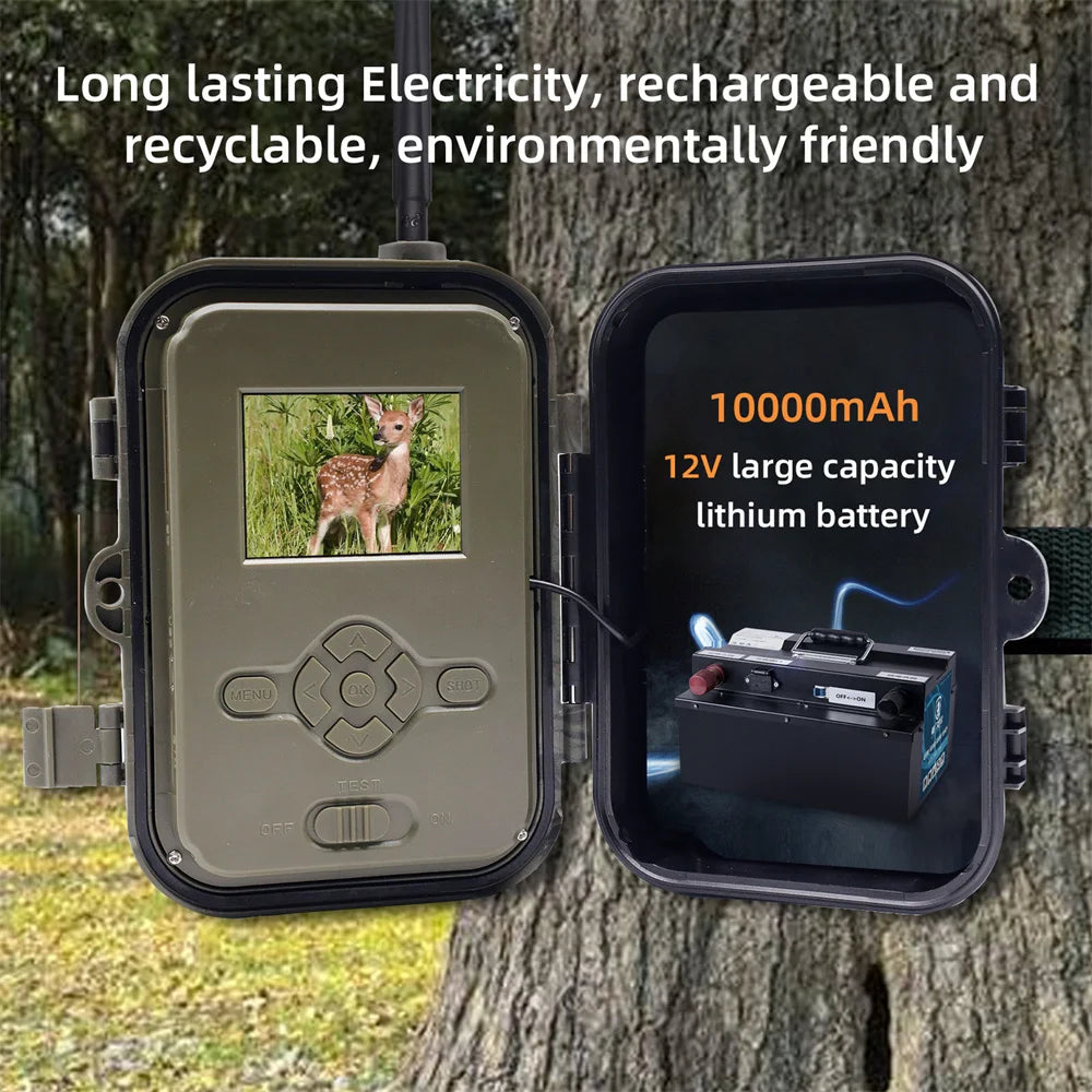 Suntekcam 4G HD Live Video Trail Camera 50MP 4K Waterproof