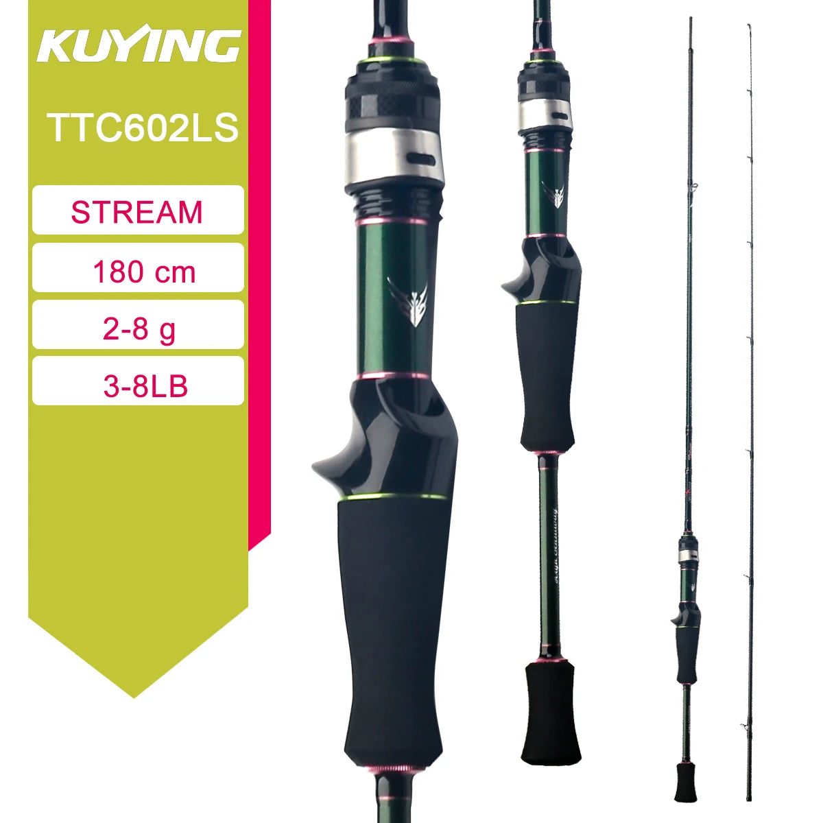 Kuying Lure Rod Baitcasting Rod River Stream Carbon
