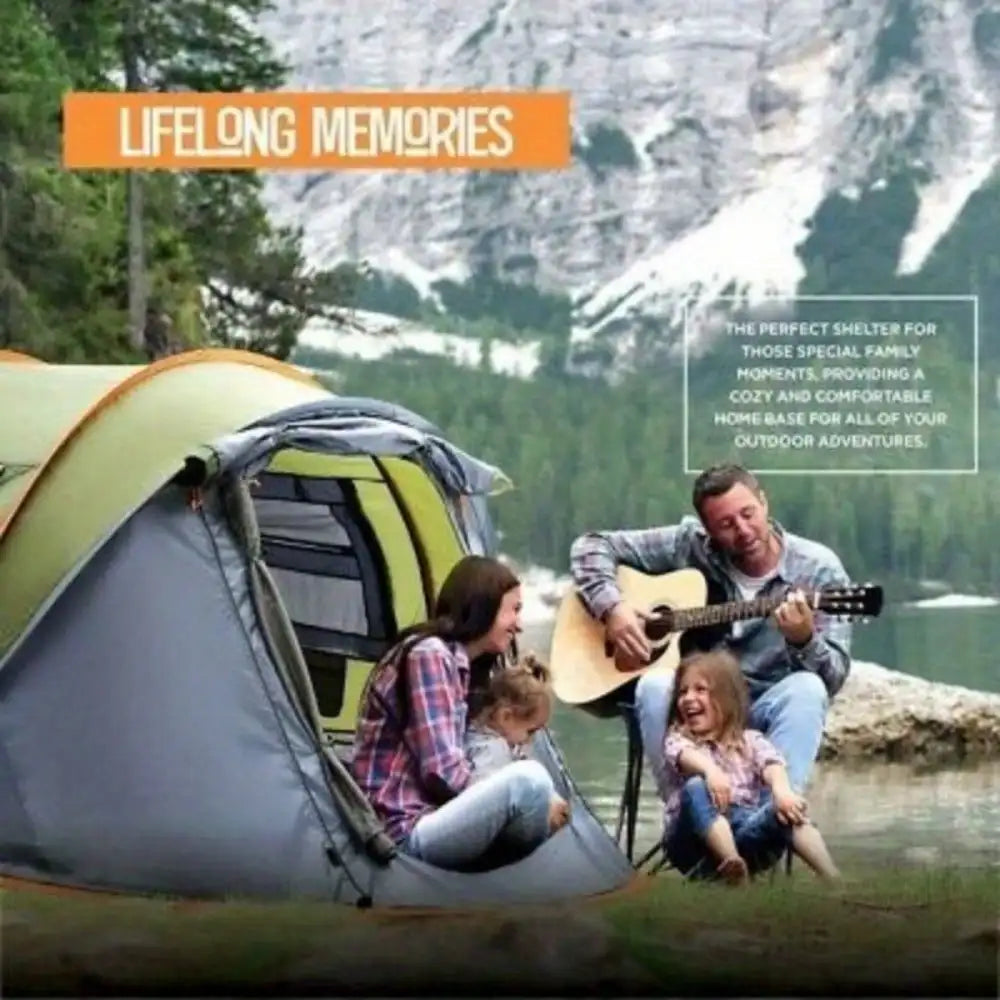 Waterproof Pop Up Camping Tent With Two Durable Doors