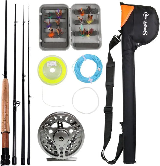 Fly Fishing Rod and Reel Combo Kit