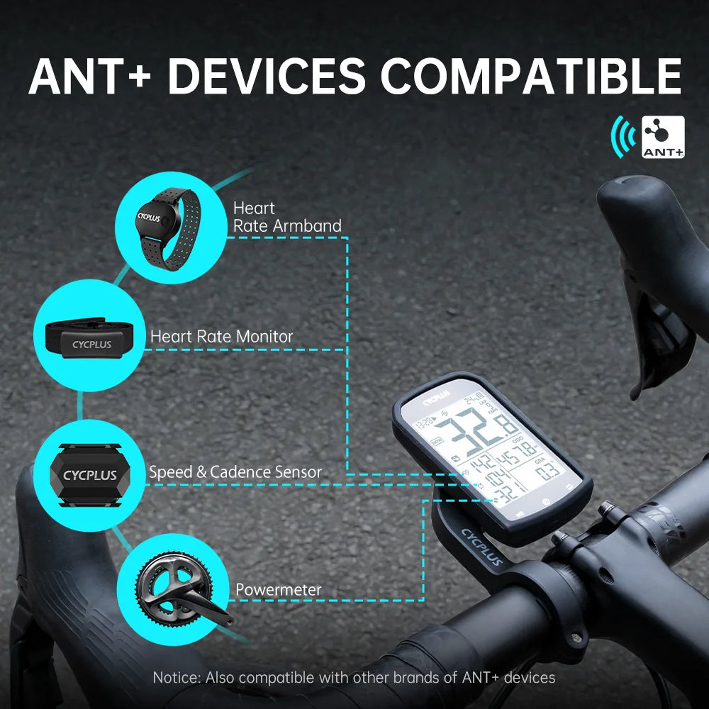 CYCPLUS M1 Z1 Cycling GPS Bike Computer With BLE Waterproof