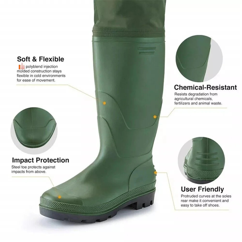 Night Cat Breathable Chest Wader For Men And Women With Boots