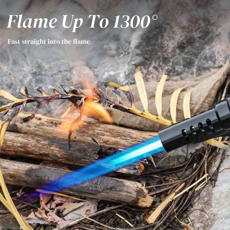 TopFlames Outdoor Camping Gas Lighter Windproof Adjustable Flame