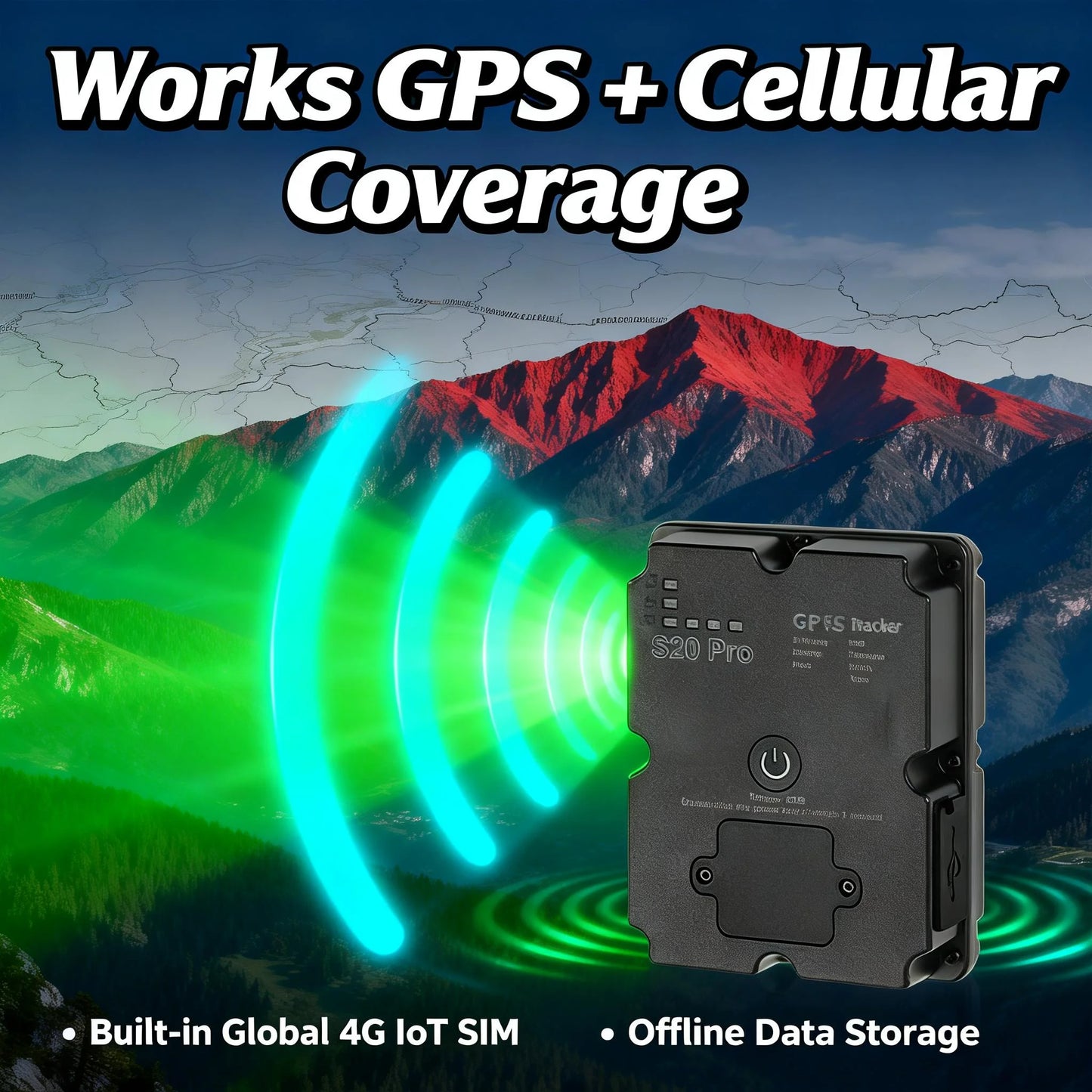 Wanwaytech GPS Tracker for Hiking and Outdoor Adventures 4G Real Time