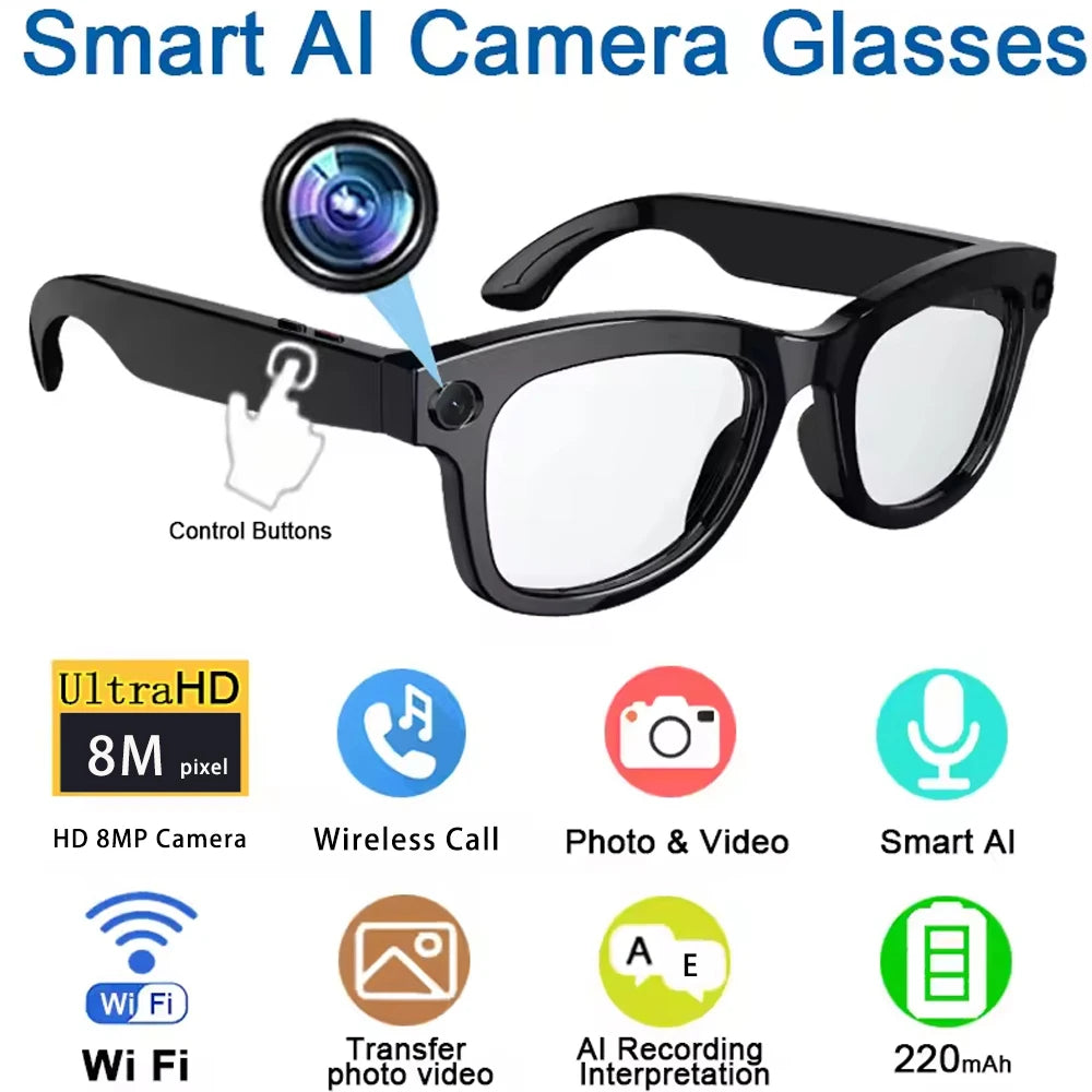 SENBONO Smart Glasses With AI Translator And 8MP Camera
